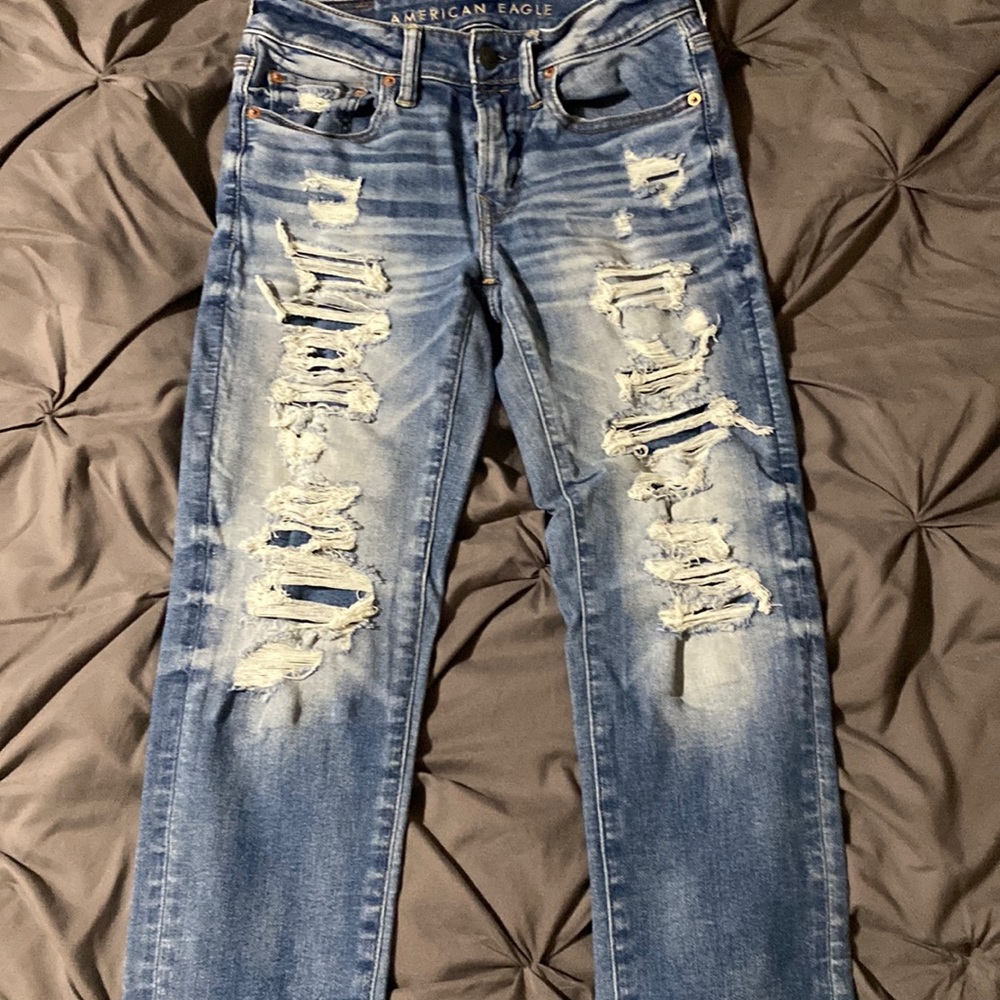 American eagle ripped jeans , size 29x28. Brand new,  no tags